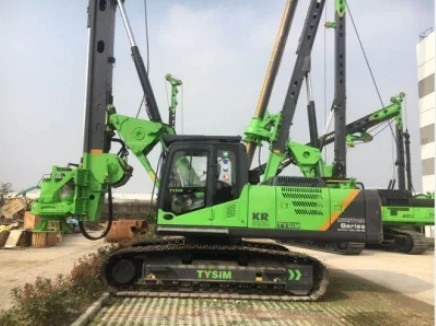 KR125A নির্মাণের জন্য শক্তিশালী চ্যাসি হাইড্রোলিক পাইলিং রিগ 1300 মিমি ব্যাস 43/37