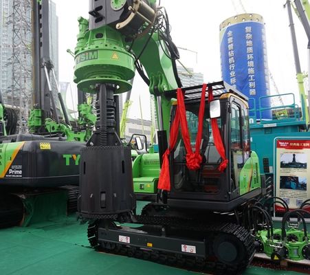 গুণমান  CE Small Rotary Piling Rig For 10m Depth 1000mm Diameter Drilling TYSIM KR40A কারখানা