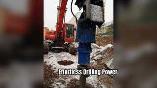 Tysim হাইড্রোলিক আর্থ Auger 500mm ক্লে শেল ড্রিলিং