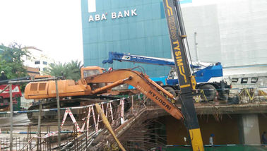 Excavator Telescopic Boom Clamshell for Digging 15m - 26m Depth Holes with 0.65CBM Bucket Capacity