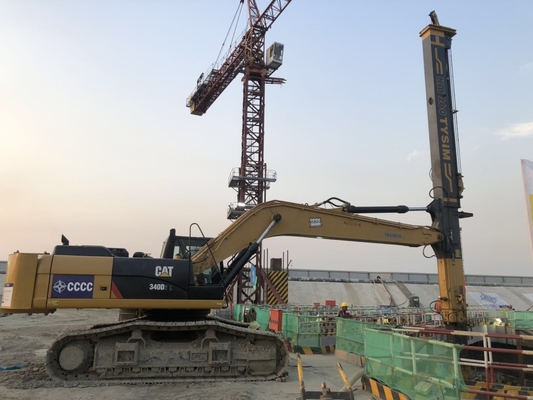 KM260 হাইড্রোলিক পাইলিং রিগ সিলিন্ডার তারের দড়ি উল্লম্ব খনন 27180 মিমি
