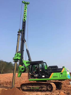 প্রথম শ্রেণীর চেসিস Kr150c পাইল ড্রাইভার 150 KN.M সহ মাঝারি আকারের রোটারি পাইলিং রিগ