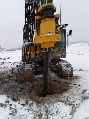 KR125A রোটারি ড্রিলিং রিগ পাইল মেশিন ইনফ্রাস্ট্রাকচার পাইল ড্রাইভিং ইকুইপমেন্ট ৩৭মি