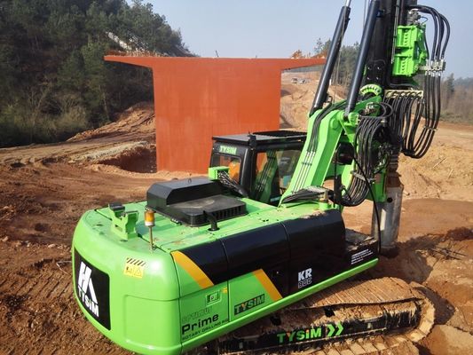 হাইড্রোলিক পিলিং রিগ 1200 মিমি সর্বোচ্চ ড্রিলিং ব্যাসার্ধ এবং দক্ষ নির্মাণ সরঞ্জাম জন্য হাইড্রোলিক জয়েস্টিক নিয়ন্ত্রণ